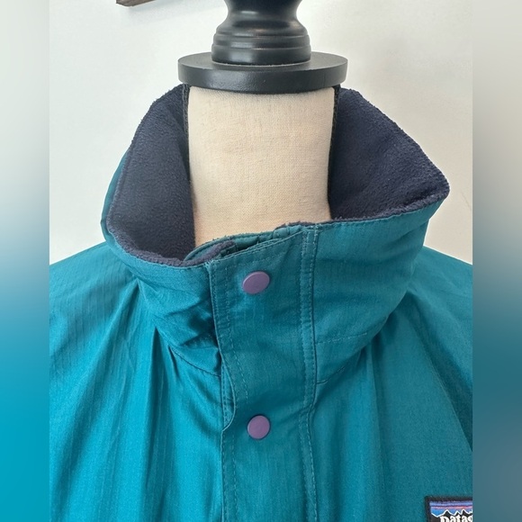 VTG Patagonia Winter Jacket Peacock Blue Green SZ L EUC - Picture 3 of 13